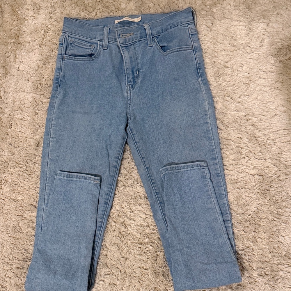 Levi's Women's Skinny Jeans in Light Blue Wash